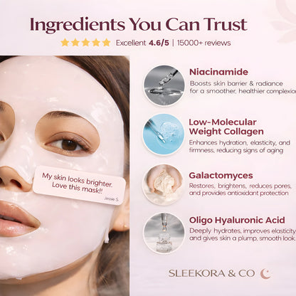 Sleekora™ GlassSkin Bio-Collagen Mask