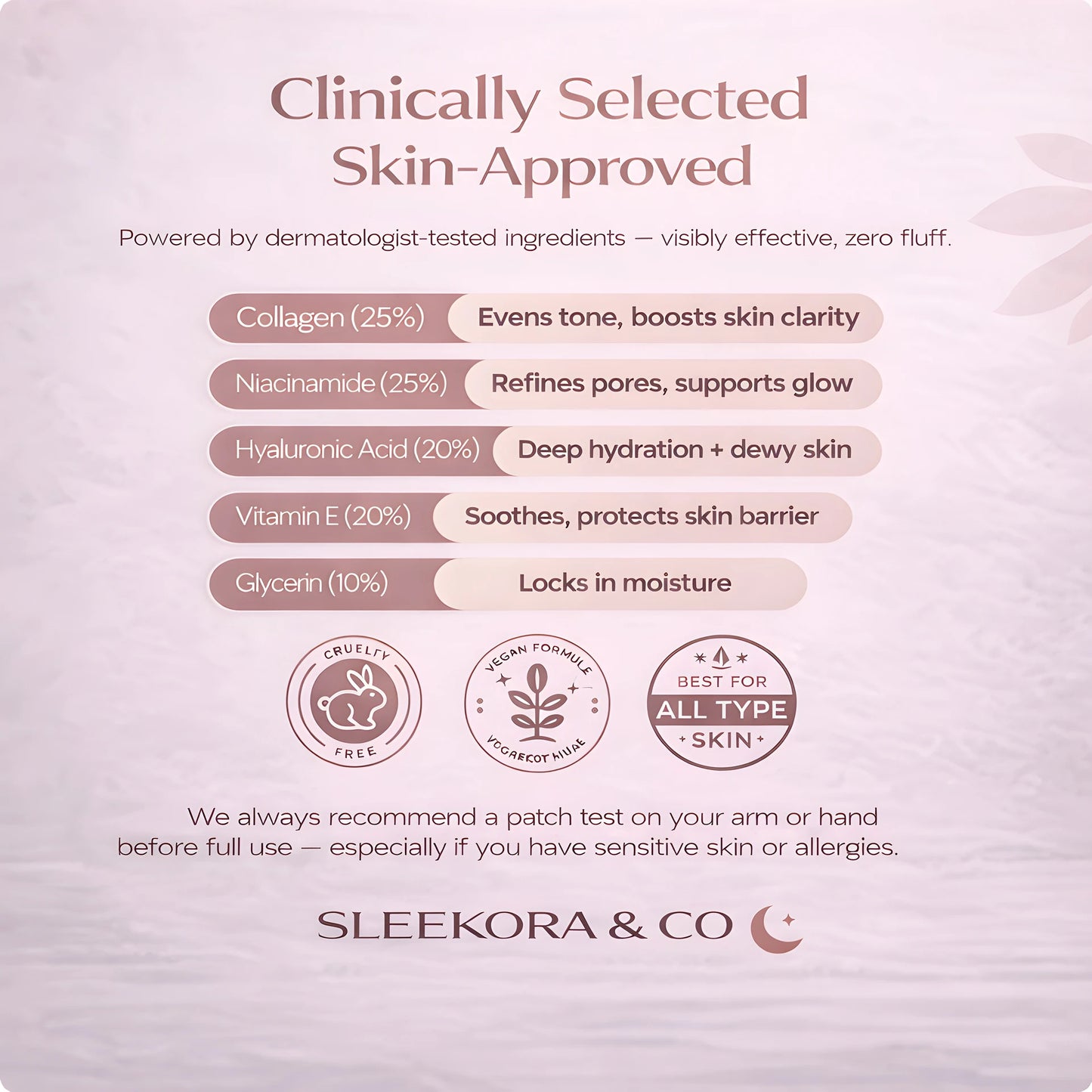Sleekora™ GlassSkin Bio-Collagen Mask